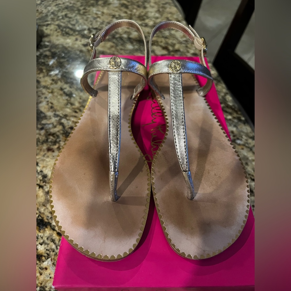 Stylish Gold Sandals